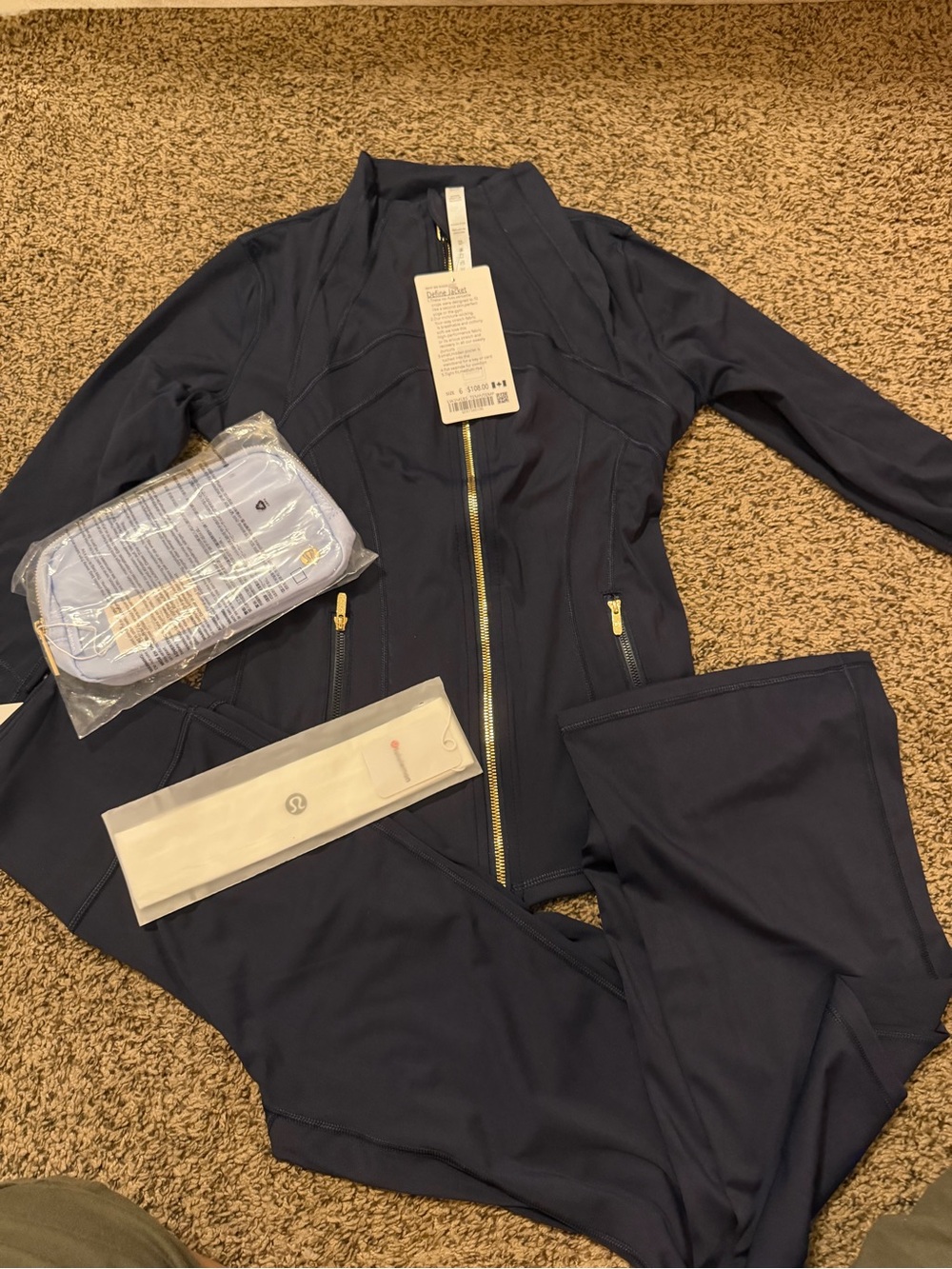 lululemon Black Ski Jacket Set Size 6 NWT